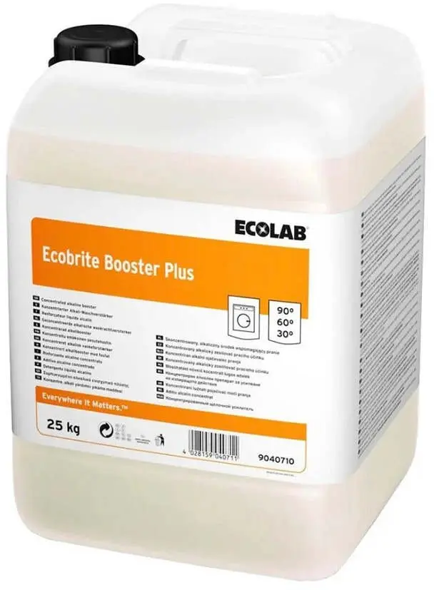 Alkālisks veļas pastiprinātājs Ecolab Ecobrite Booster