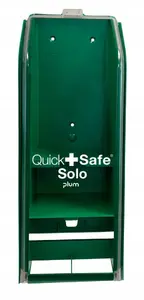 Wall-Mount Empty Safety Station Plum QuickSafe Solo by plum, green