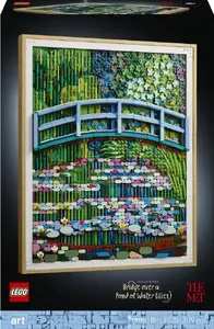 LEGO ART mosaic panel set LEGO Claude Monet Water Lilies and Japanese Bridge 31220, art display kit