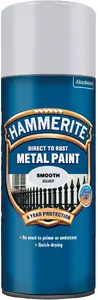 Аэрозольная краска HAMMERITE Hammerite Glatlak серебристая 400 мл