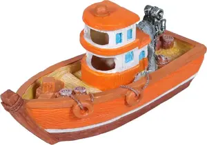 Aquarium Ornament ZOLUX Rivage Boat model — decorative resin boat, medium size