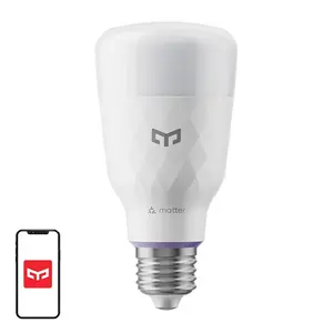 Viedā LED spuldze Yeelight D1 (1 gab) — Wi‑Fi RGBW ar regulējamu baltumu