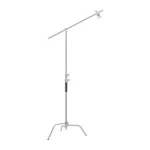 C-Stand with Boom Arm Neewer SC320 — Stainless Steel, 320 cm Height Reach