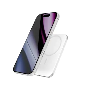 Power bank Epico EM31b Slim 3000mAh Mag+ — silver, portable charger with magnetic attachment
