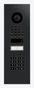Video domofons DoorBird D1101KV melns — 1080p, telefoto objektīvs, 140° horizontālais skats, IR LED, IP65, IK08, Fast Ethernet