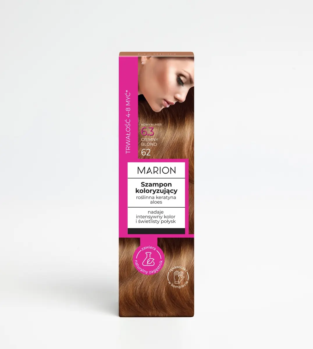 Krāsojošs šampūns MARION 6.3 Tumši