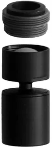 Dual-function aerator Deante ANN N63A for kitchen and bathroom faucets, two spray modes, metal finish