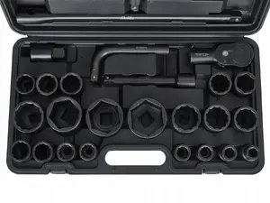Impact Socket Set Keltin 26-piece 3/4" & 1" drive 12-point/6-point sockets 17–65 mm