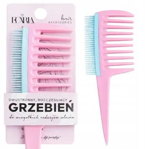 Double-sided detangling comb-brush eCarla SCZ21 for tangled hair, dual-use comb and brush
