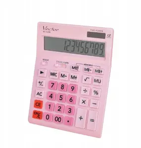 Calculator VECTOR KAV VC-12PK — basic desktop calculator with 12-digit display, solar and battery power