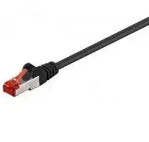 Сетевой кабель Goobay Cat6 S/FTP, 0.5 м, RJ-45, черный