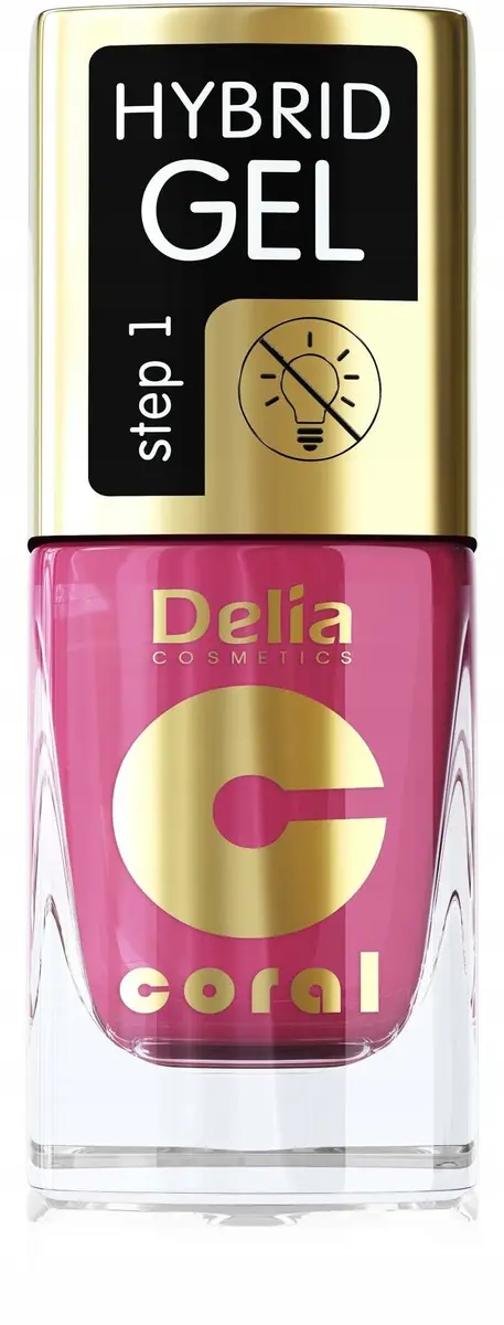 Hibrīda gēla nagu laka Delia Coral