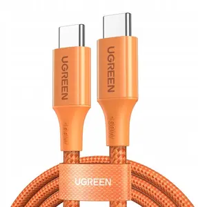 USB-C cable UGREEN L502 PD 5A 1m — UGREEN USB-C to USB-C charging/data cable, orange