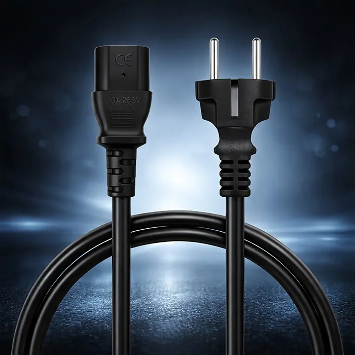 QOLTEC SCHUKO CEE 7/7 to IEC C13 1.5 m power cable Photo 3