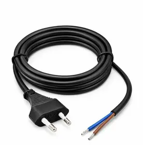 Power Cable QOLTEC CEE 7/16 (C) to IEC, 2x0.75 mm² conductors, 1.8 m