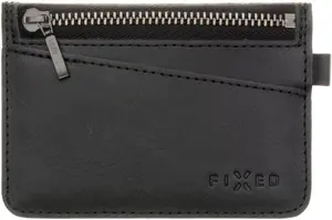 Leather wallet FIXED Coins model FIXW-SCO2-BK, black, coin pocket, card slots