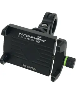 Universal Aluminum Motorcycle Phone Holder MANHATTAN Interphone CRAB (passive, black)