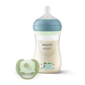 Avent Philips Natural Response Nighttime Set SCD838/17 — baby bottle and responsive nighttime pacifier set