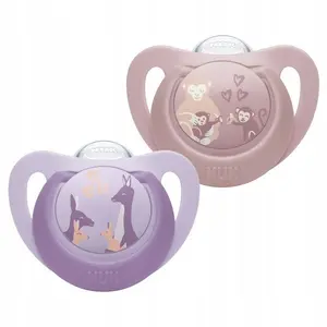 Pacifier Nuk NUK USP 2-piece 6–18M silicone nipple, airflow/comfort design, pack of 2