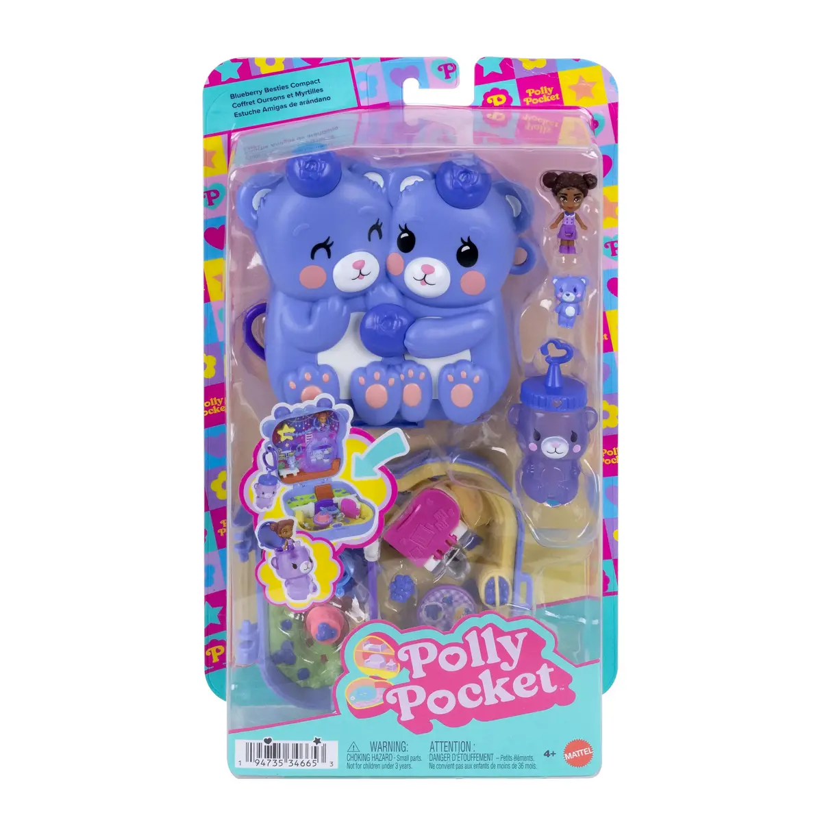 Polly Pocket Blueberry Besties kompaktais komplekts — MATTEL Photo 6