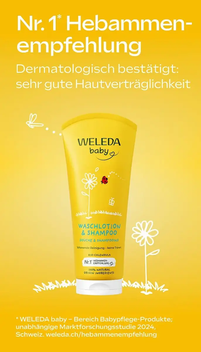 Weleda Calendula шампунь и гель для душа, 2 шт. Photo 6