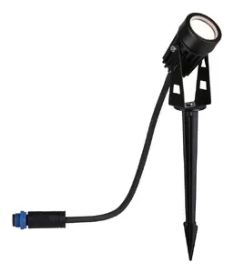 Outdoor spot lighting Paulmann Individual Spot LED G 1x2W 24V black metal
