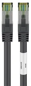 Savienojuma kabelis GOOBAY RJ45 Cat 6A (500 MHz) ar Cat 8.1 S/FTP iekšējo kabeli, melns, 10 m
