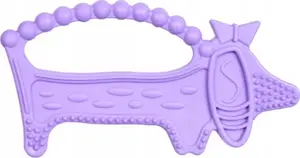 Teething Toy Apli Kids Luuie the Dog — baby teether chew toy, purple