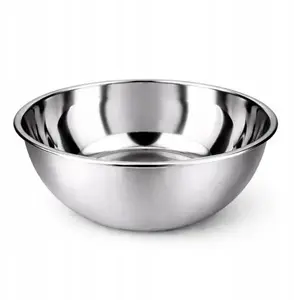 Stainless Steel Kitchen Mixing Bowl Brunbeste BB-5515 — Large 40 cm, Rimmed