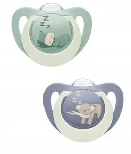 Pacifier Nuk USP 2 pcs 0–6 months silicone orthodontic nipple, model 10175388