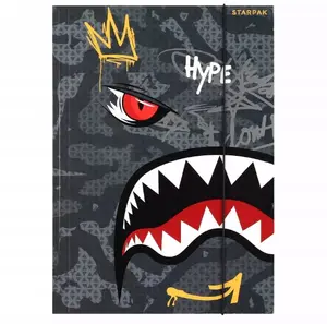 Folder with elastic STARPAK TEC203 A4 — paper folder, shark mix design, pack options