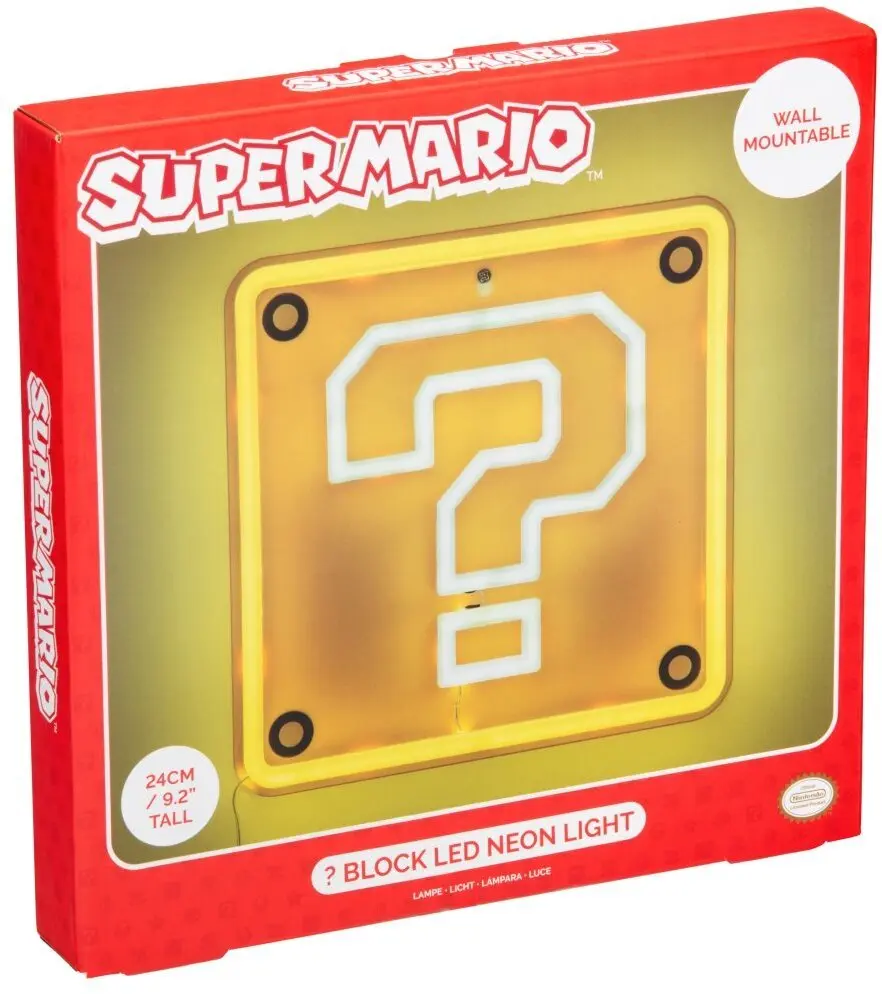 Galda lampa Paladone Super Mario neona