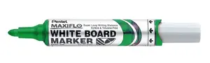 Маркер Pentel Maxiflo MWL5M/D — круглый наконечник, зелёная краска, без ксилола
