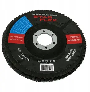 PSG flap disc Star Flex T29 125-22 grit 80 INOX TLI1252280 for stainless steel