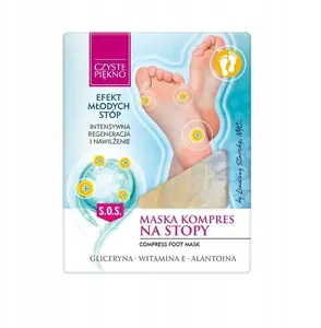 Foot Mask Compress Chlapu Chlap CZYSTE PIĘKNO – intensive foot treatment mask