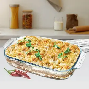 Glass Oven Roasting Dish Maestro MR-5229, Heat-Resistant Bakeware 2.9 L
