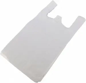Trash Bags Staples SARANTIS HDPE mega 40/12/80 cm 14 µm 100 pcs white