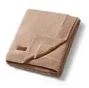 Cotton Baby Blanket PurePower ON-2471 with Flannel Backing, Light Beige