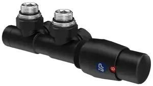 Thermostatic Radiator Valve Set Instal‑Projekt Z15 left, matte black, C31 CU