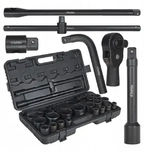 Impact Socket Set Keltin 26-piece 3/4" & 1" drive, 6-point sockets 17–65 mm