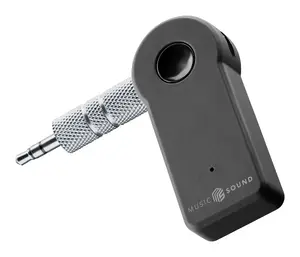 Bluetooth audio uztvērējs MEIZU BTAUDIORECEIVERMSK ar 3,5 mm ligzdu, melns, ar bateriju