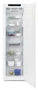 Iebūvējams ledusskapis Electrolux KUT6NE18S — vienas durvis, zemlietojuma, nerūsējošā tērauda virsma