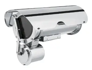 Housing for security camera PELCO NXM36K1050, outdoor stainless steel enclosure, sunshield compatible