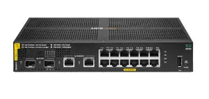 HP Enterprise Aruba Networking CX 6000 Managed L3 Switch with 12 Gigabit Ethernet Ports, Class4 PoE, 2 SFP 1G Ports, and 139W Power Budget