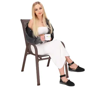 Садовый стул Springos GF0105 с каркасом из порошковой стали и сиденьем из 100% текстилен, нагрузка до 120 кг