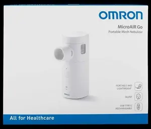 Сетчатый небулайзер Omron MicroAIR Go NE‑U300‑E — портативный ультразвуковой ингалятор для аэрозольных препаратов