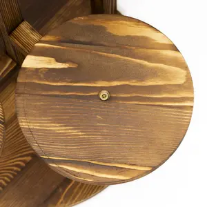 Wooden planter Springos GA0217 — 6-level wooden plant stand, impregnated wood/MDF, max load 25 kg