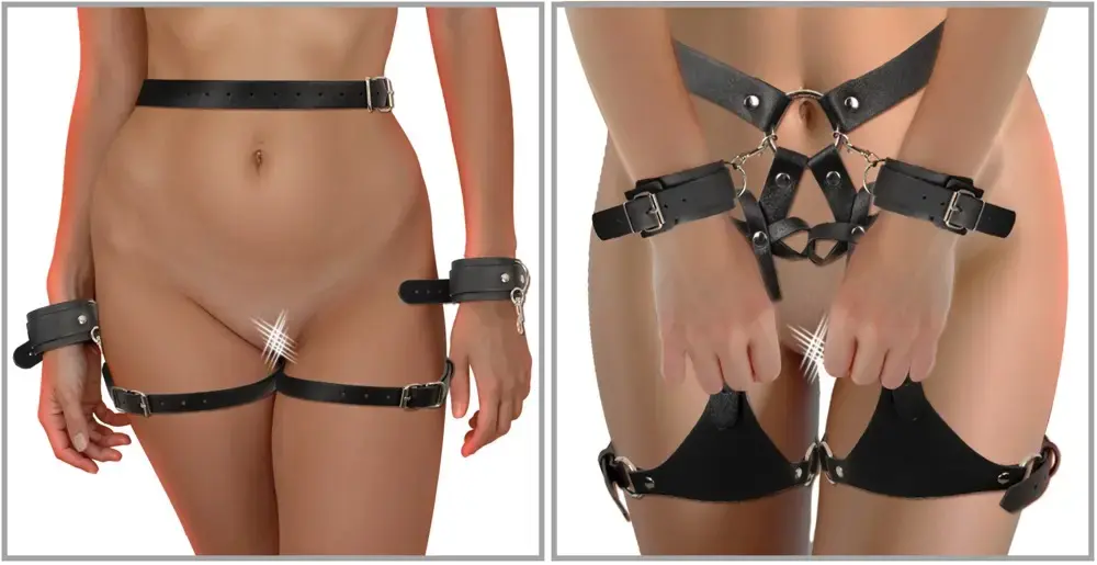 Bad Kitty Body Harness w Cuffs 50056630000 Photo 8