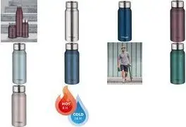 THERMOS insulated drinking mug TC DRINKING MUG 0.5 L, blue double‑walled stainless steel, leak‑proof