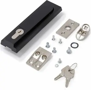 Triton metal handle for floor distribution cabinet RAX-MS-X35-X2 with universal lock cylinder, 2 keys and locking bar